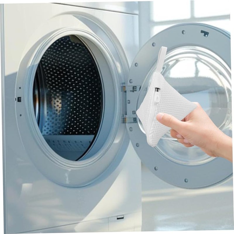 Zerodeko 3 قطع أكياس غسيل شبكية مثلثة بسحاب تمنع التشابك وتحمي الملابس - Image 5